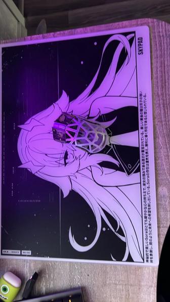 Стеклянный коврик для мыши Sora