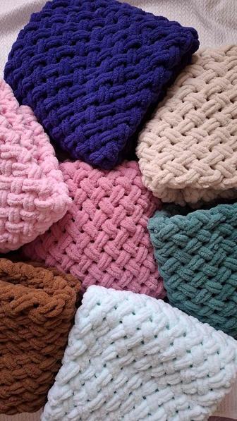 Вязаные пледики