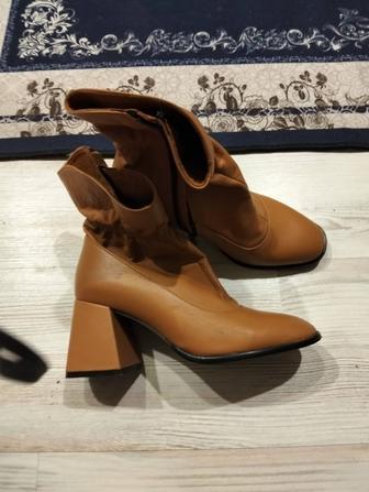 Сапожки новые турецкий кожаные 37 р