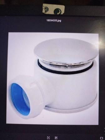 пластиковый сифон для душевого поддона модели Vidage VA-7.