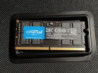 Оперативная память Crucial SODIMM DDR5 5600 32G 1x32 ГБ (CT32G56C46S5)