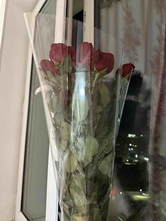 Продаю свежие длинные голландские Розы из 11 шт!
