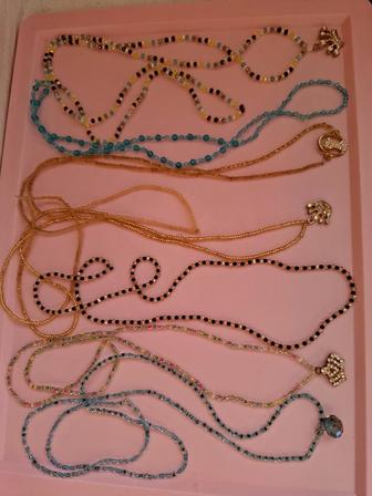 Украшение бусы с подвеской