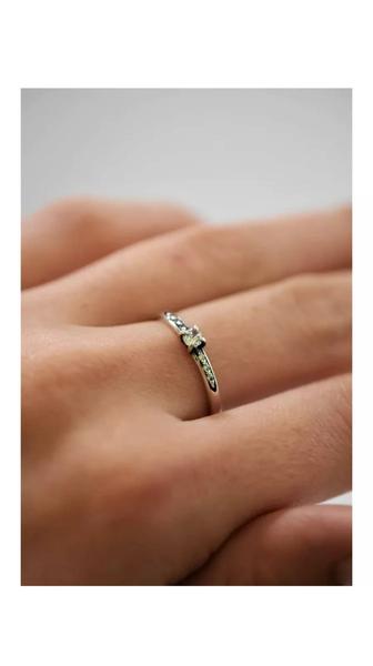 Кольцо серебряное православное Спаси и сохрани серебро 925