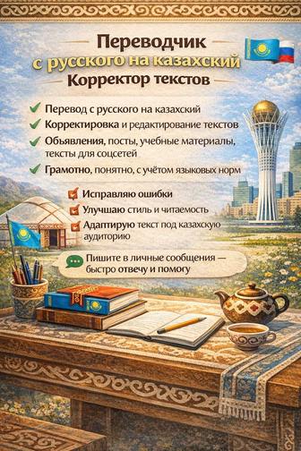 Переводчик с русского на казахский