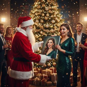 Портрет по фото - идеальный новогодний подарок