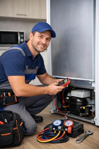 Мастер по ремонту холодильников и морозильников на дому, заправка фреоном.