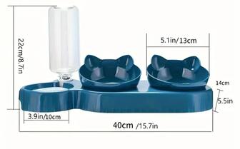 Миска тройная для кошек и собак