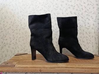 Сапоги женские натуральная замша 38 р