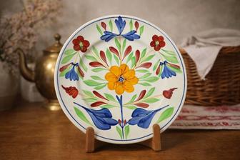 Коллекционная тарелка Belgium BOCH La Louvire Fabrication Belge XIX в