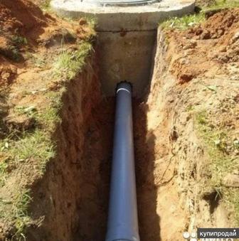 Копаем вода провод септик яма