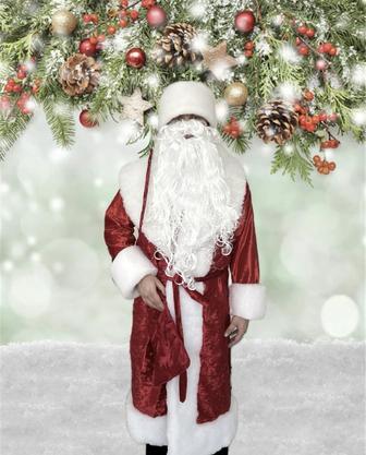 Новые костюм деда мороза и снегурочки в аренду