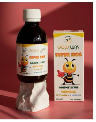 Goldway Super Kids 200мл витаминный сироп для поднятия иммунитета