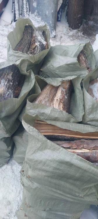 Дрова мешками сухие