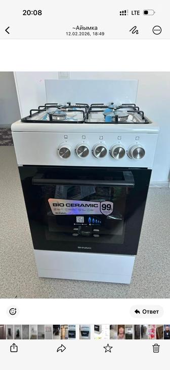 Продается газ плита новая. 4-ех камфорная.