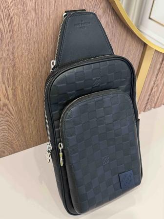 Сумка мессенджер натуральная кожа черный