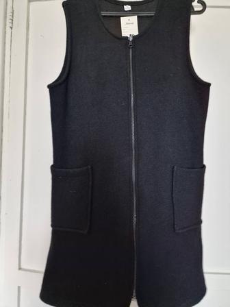 Новый длинный жилет с карманами
