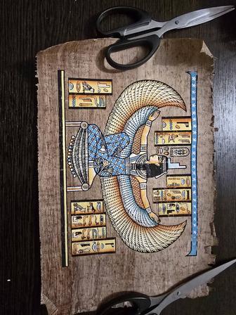 2 картины из Египта на пергаменте