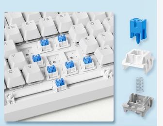 Продаю синие свитчи для механической клавиатуры. 82 шт. Дешево!