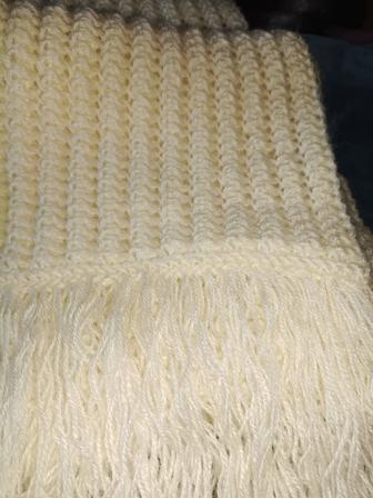 Шарф вязаный зимний