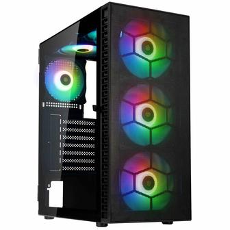 Корпус ПК без БП Kolink Observatory HF Glass ARGB Midi Tower Case - Black