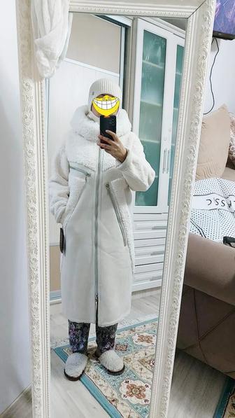 Дубленка белая