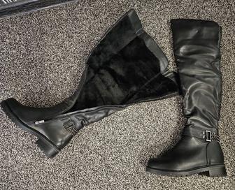 Сапоги зимние ботфорты