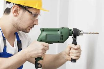 Работа с перфоратором