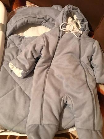 Детский комбинезон 2в1 кокон и комбез