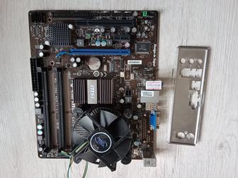 Материнская плата MSI G41M-SP20 с CPU E6700 и FAN