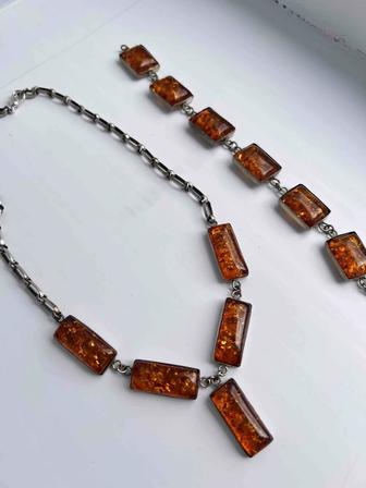 Серебряное колье