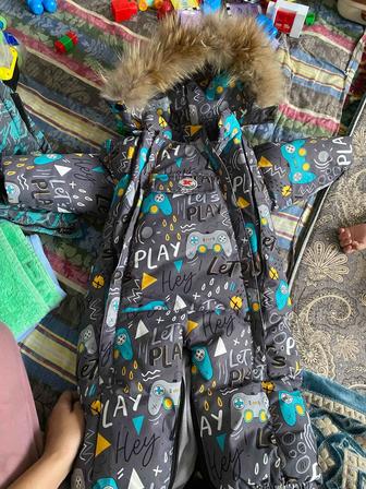 Комбинезон куртка зимняя для ребенка до года