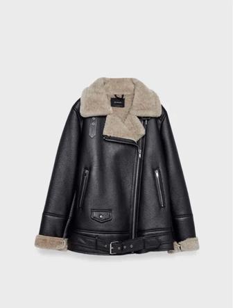 Женская дубленка Stradivarius