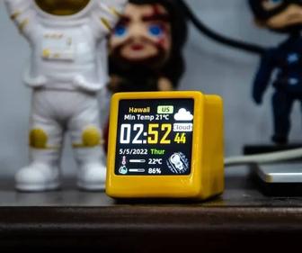 Цифровые часы на столе Wi-Fi с дисплеем погоды