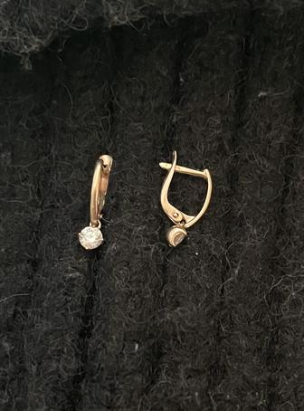 Серьги золото 585