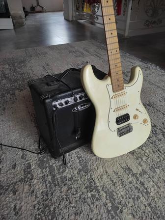 Комплект Электро гитара плюс усилитель jet и leem