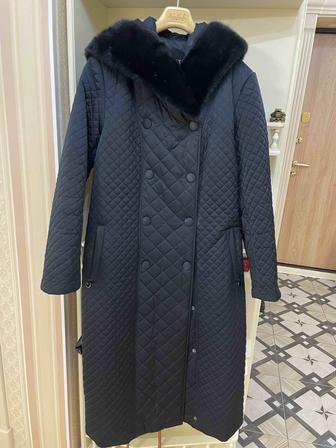 Пуховик плащ женский