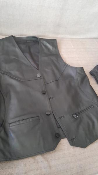 Куртки, жилет кожаные