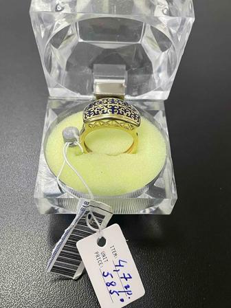 Кольцо золотое 585 пробы. Желтое золото.