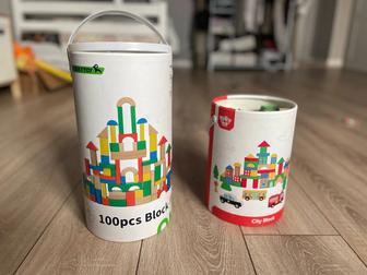 Деревянные кубики Tooky Toy