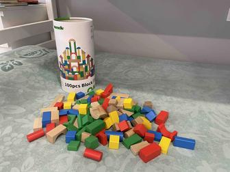 Деревянные кубики Tooky Toy