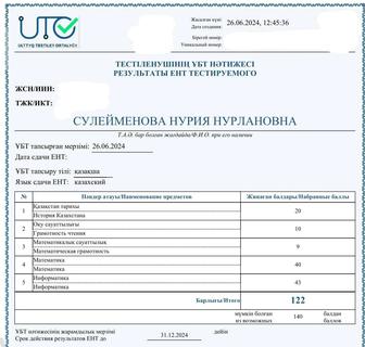 репетитор по математике (школьная программа, ЕНТ)