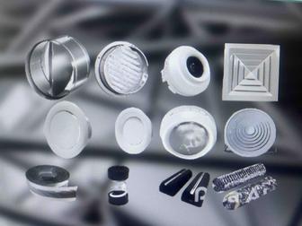 Вентиляция, воздуховоды, решетки, двигатели, анемостаты, аксессуары