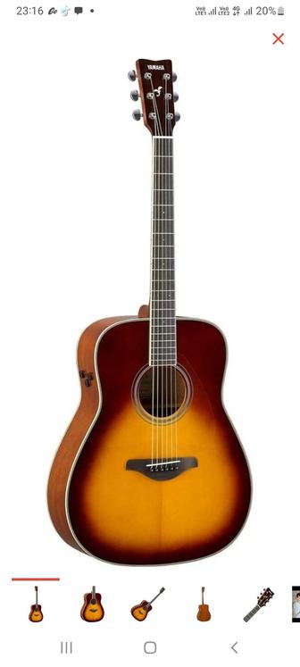 Гитара YAMAHA TransAcoustic FG-TA BS Brown Sunburst