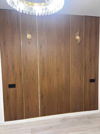 Монтаж бамбук панель