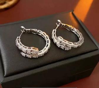 Серьги Люкс оригинал BVULGARI