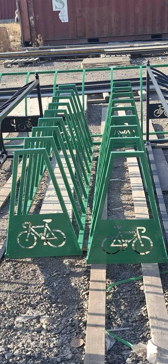 Велопарковка на 8 мест. Трапециевидная