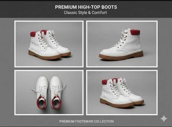 Брендовые ботинки PREMIUM HIGH-TOP BOOTS