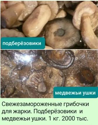 Свежезамороженные грибы для жарки