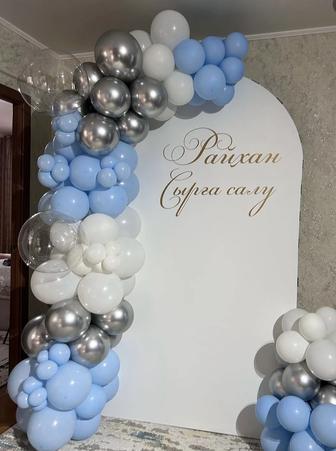 Шары,фотозоны,оформление шарами ,баннер
